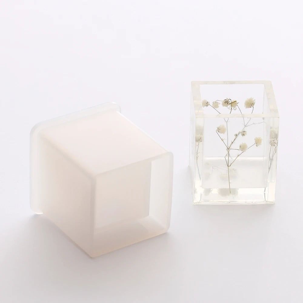 Mini maceta/vaso cuadrado (molde de silicona)