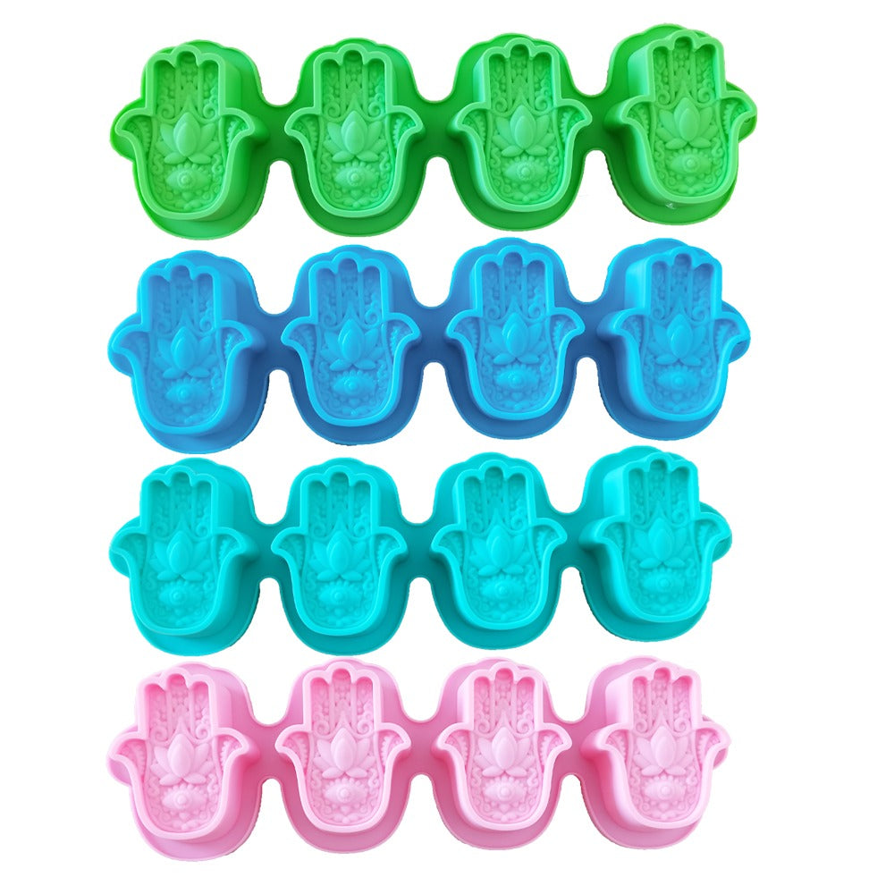 Mano de Fátima / hamsa x4 (molde de silicona)