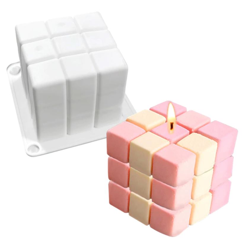 Cubo mágico / cubo Rubik (molde de silicona)
